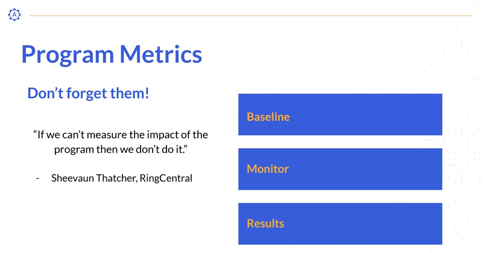 program metrics