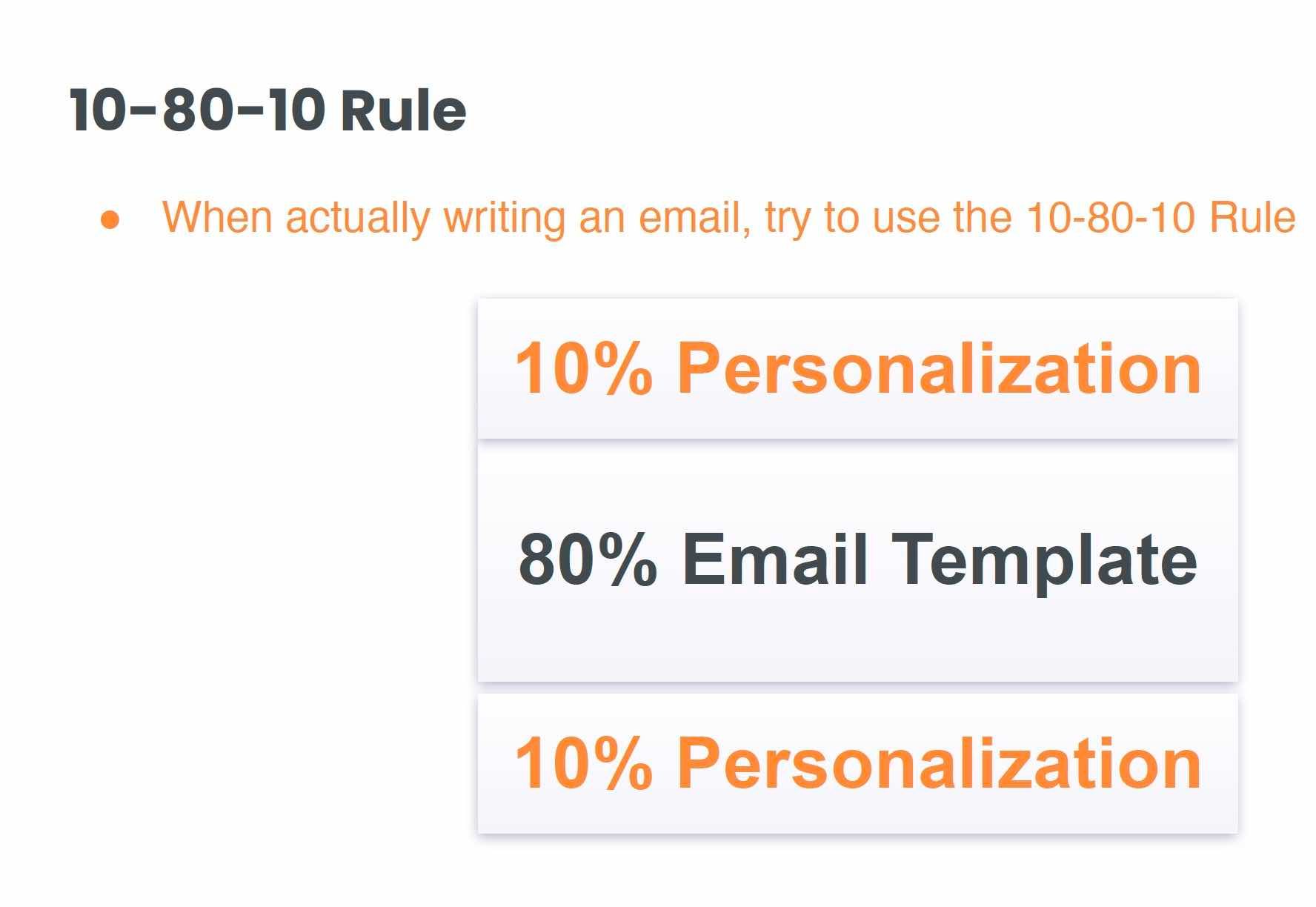 the 10-80-10 email rule