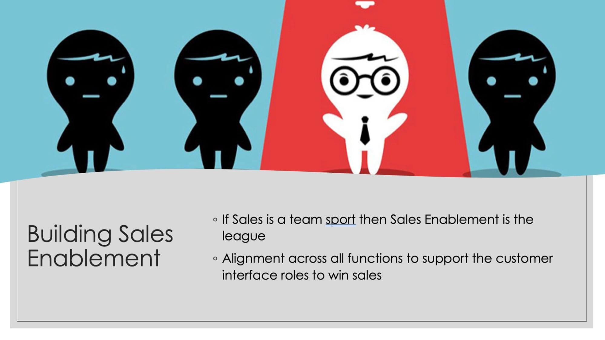 If sales is a team sport, then sales enablement is the league