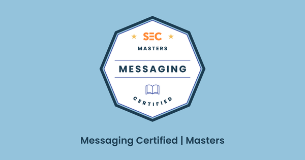 Get Messaging Certified  with SEC!