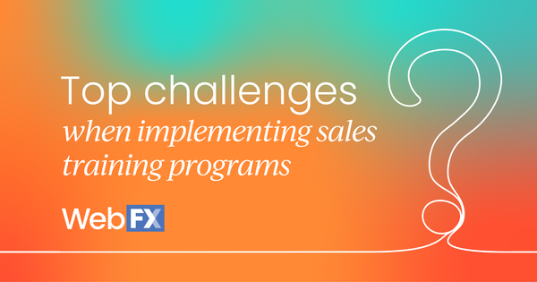 What are the top challenges in implementing sales training programs?