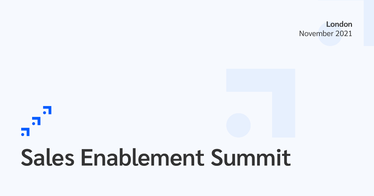 Sales Enablement Summit | London | November 26 | 2021