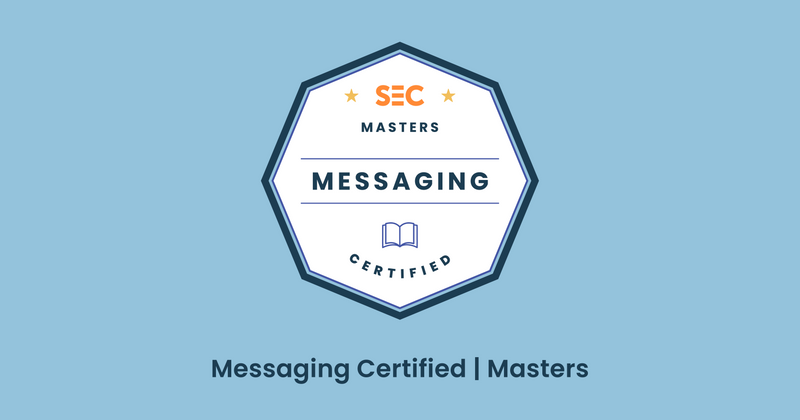 Get Messaging Certified with SEC!