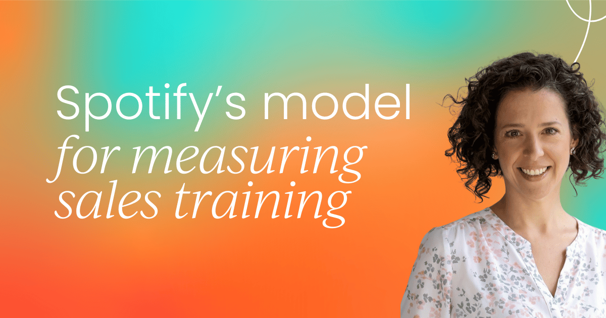 How Spotify's ROSIE framework measures what really matters in sales training
