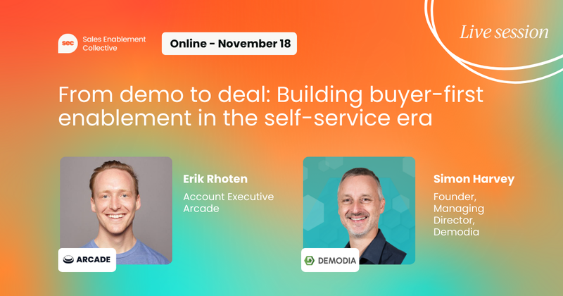 From demo to deal: Building buyer-first enablement in the self-service era
