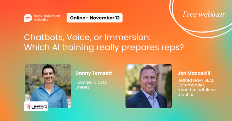 Chatbots, Voice, or Immersion: Which AI training really prepares reps?