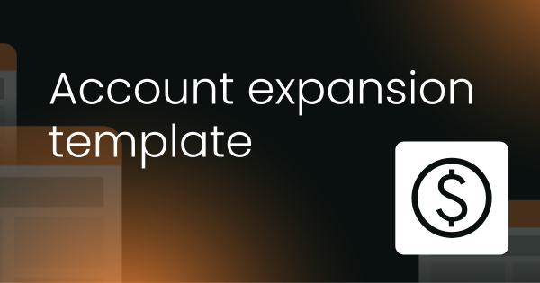Account expansion plan template