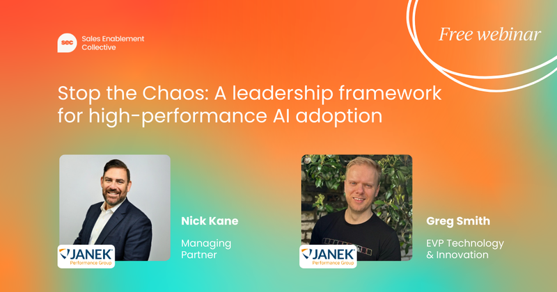 Stop the Chaos: A leadership framework for  high-performance AI adoption